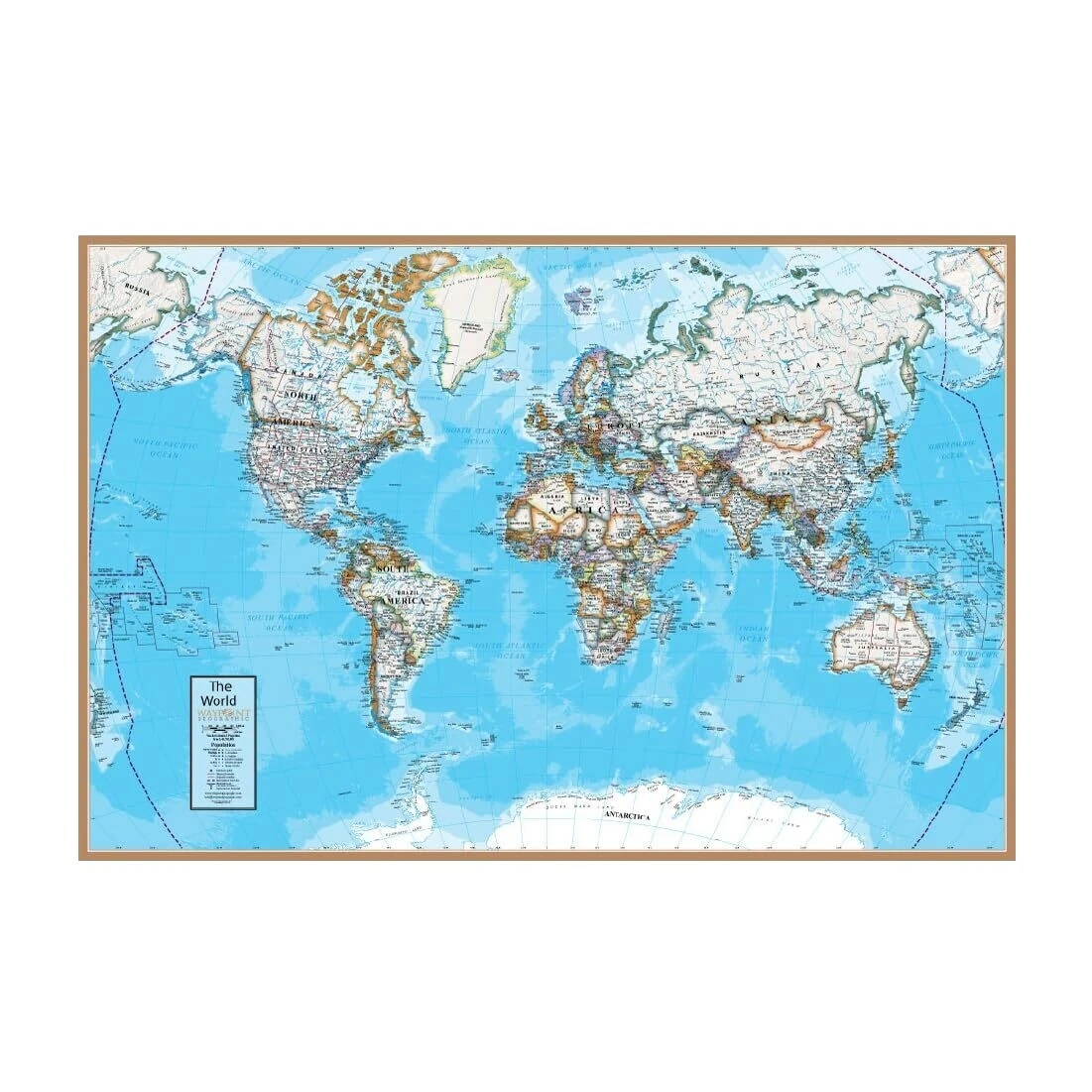 Mapas de Laminado afiches y grabados de decoración para el Hogar