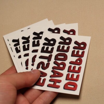 Temporäres Tattoo Deeper Harder Faster Sexy Spielzeug Geschlecht Sado Maso xxx