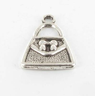 Breloque mètre de couturière en métal argenté 26,9mm x 11,2mm