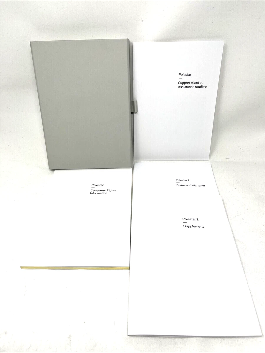 2021 2022 POLESTAR 2 OWNERS MANUAL SET OEM CASE eBay