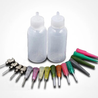 18 pcs for Henna Paste Body Painting Applicator Bottle With Nozzle Sealing Cap