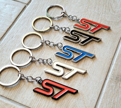 Luxury Ford Fiesta Focus Puma C Max ST Key Fob Keyring FREE