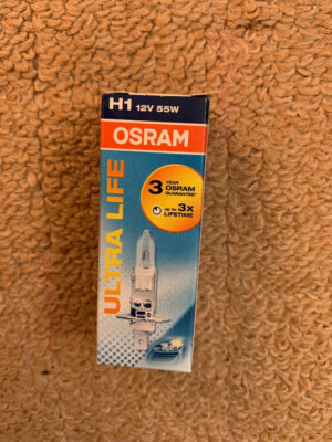 2X ORIGINAL OSRAM H1 12V 55W ULTRA LIFE P14.5s 64150ULT 448L