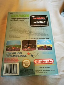 Nintendo NES Rad Racer pal neuf new blister! 