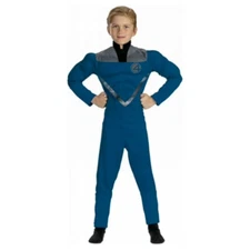 DELUXE FANTASTIC 4 Boys Costume WITH Muscles, Size M (7-8), BRAND NEW