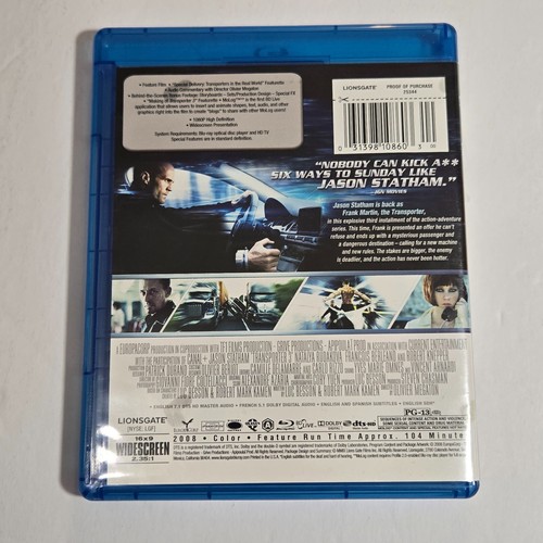 Transporter3 Blu Ray 2008 Jason Statham Robert Knepper Natalya Rudakova - Picture 2 of 5