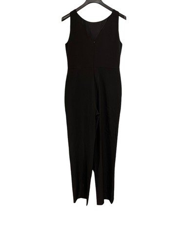 Marina Jumpsuit Damen 10 schwarz weites Bein Kaskade Rüschen Kapsel neutral Event - Bild 2 von 11