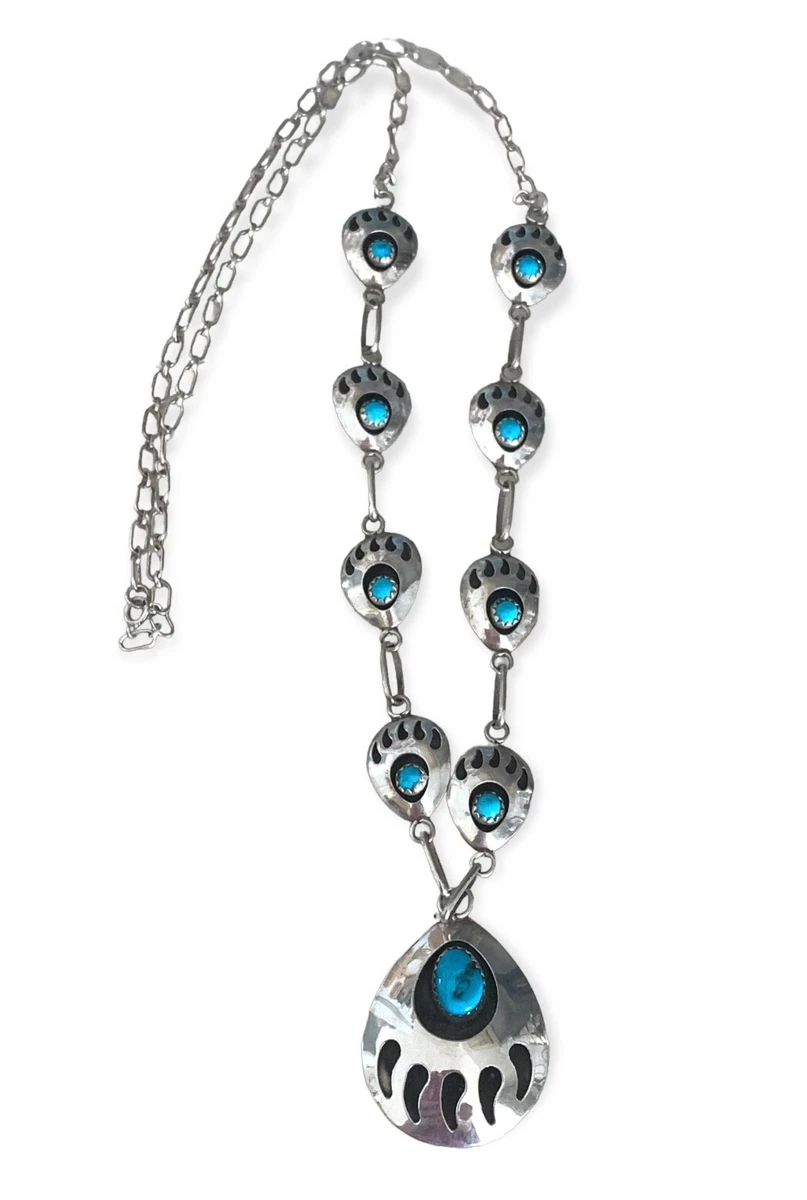 Turquoise bear hotsell claw necklace