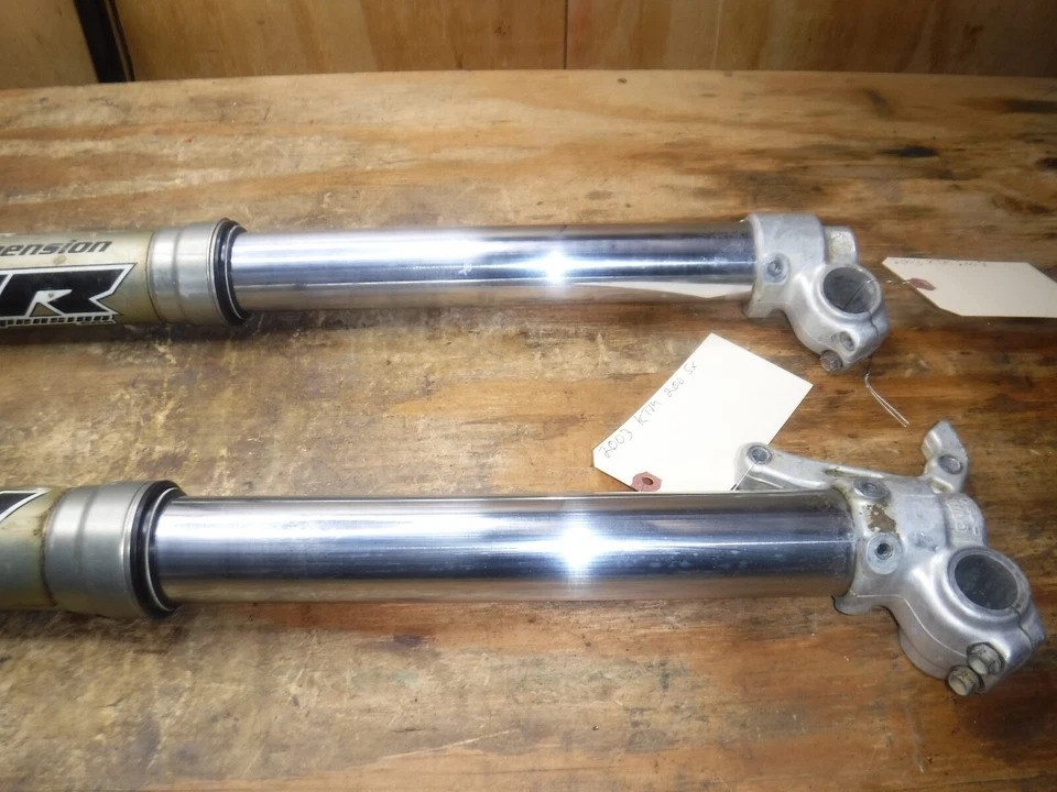 2003 KTM 200 Sx Front Forks Suspension Upper Lower Legs - Image 2 of 4