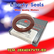 TCM 28X40X7VTF-BX  DICHTOMATIK OIL SEAL,   28X40X7 BY LIBERTY SEALS INC.