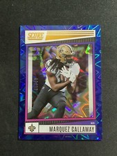 Marquez Callaway 2022 Score Blue Explosion SSP #/20 Volunteers Saints Broncos 54