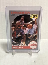 1990 NBA Hoops Basketball Card #77 John Morton Rookie Cavs Gem Mint