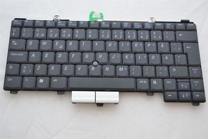Used Dell Latitude D400 Nordic Laptop Keyboard Black Replacement Part