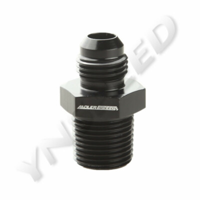 Male Flare Reducer ABSOPRO Fitting - AN6 To 1/8 NPT Fuel Line Adapter In Black Aluminum Aluminum Fuel Fitting - Foto 10