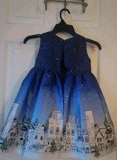 Pippa And Julie Girls  Navy Blue Special Occasion Dress Size 6T