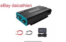 Renogy 2000W Pure Sine Wave Inverter 12V DC to 120V AC Converter Remote Control