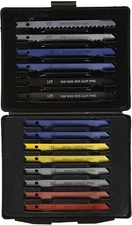 Multi-Purpose Jig-Saw Blades, 14 Pc Assorted Jig Saw Kit Wood, Plastic and Metal