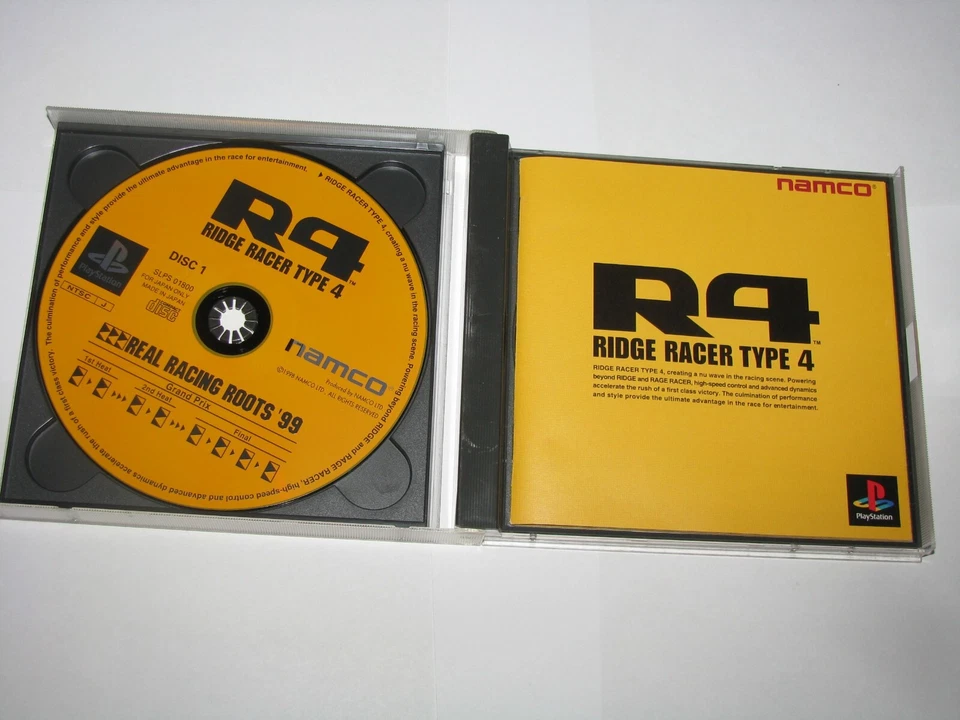 R4 Ridge Racer Type 4 (Japanese) Playstation PS1 Japan import +obi US Seller - Image 4 of 4