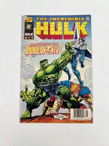 Marvel Comics 1996 The Incredible Hulk 449 Newsstand 1st App Of Thunderbolts VF+