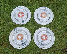 Set Of 4 1951 Pontiac 15 Hubcaps Wheel Covers Chieftain Indian Chief Hotrod