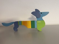 Olympia 1972 München | STEIFF Dackel aus HOLZELEMENTEN zum Stecken | WALDI