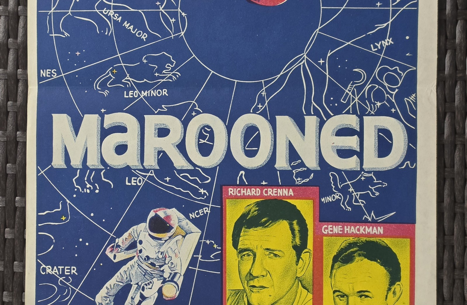 Marooned 1969 Original Australian Daybill Gregory Peck Gene Hackman Sci-Fi image 4