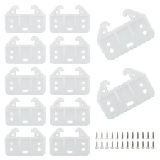 UBANU Drawer Slide Guides Bottom Mount, 12 Pack Plastic Drawer Track Rail Gui...