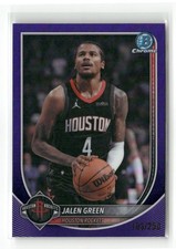 2025-26 Bowman #BCV-199 Jalen Green Chrome Purple Refractor #/250