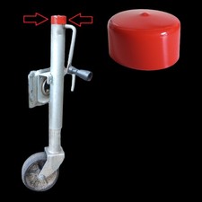 Cubierta de tubo de gato de remolque de 2 pulgadas tapa roja sello para clima se adapta a tubos redondos de 2-2-1/16 pulgadas nuevo