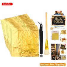 Imitation Gold Leaf Sheets - 150 Pcs, Perfect for Gilding  DIY Crafts, 5.5 Inch