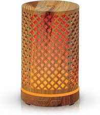 Aromar 100 mL Ultrasonic Tranquil Wood Essential and Scented Oil Diffuser Oak 