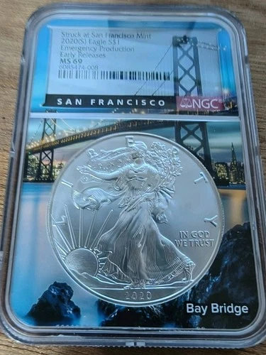 2020s MS69 Early Release Emergency Production Golden Gate core very Rare !!!!!!!