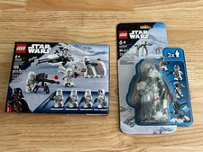 Lego Star Wars 75320 Snowtrooper Battle Pack & 40557 Defense of Hoth Set New