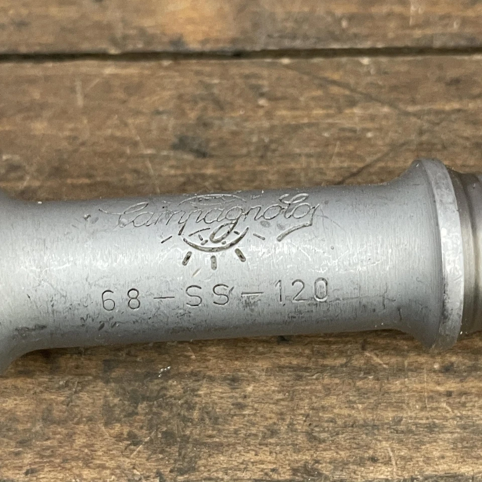 Soporte inferior Campagnolo vintage 68-SS-120 BSA 1.370 24TPI rifle inglés Foto 3 de 4
