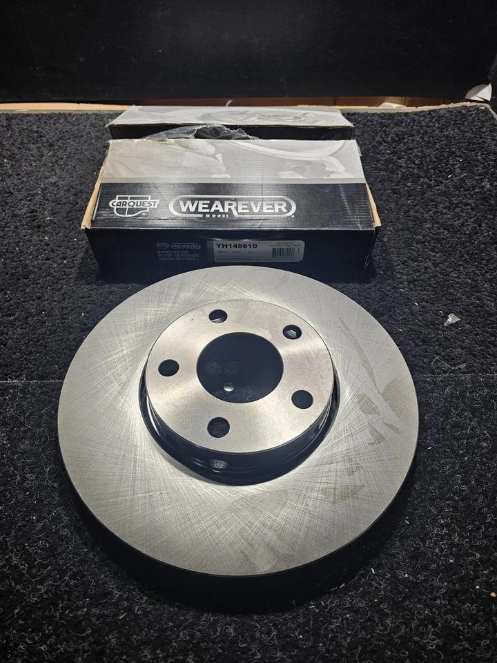 (CANTIDAD 2) Rotor de disco de freno delantero para Volkswagen Passat 2004-2005 YH145610 Foto 2 de 4