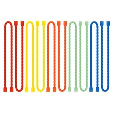 10 Pcs 12 Inch Silicone Cable Ties Reusable Twist Cable Tie Straps for Bundling