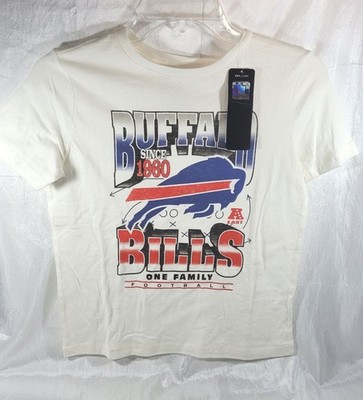 NFL Team Apparel Youth Buffalo Bills One Family T-Shirt - White - Sz Medium (8)