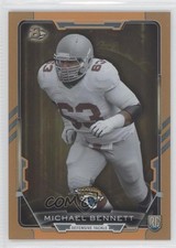 2015 Bowman Rookies Orange Rainbow Foil 79/299 Michael Bennett #11 0a3