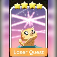 1x Laser Quest ⭐⭐⭐⭐ Set 14 :- Mono_Poly_Go Stickers :- Best Service 