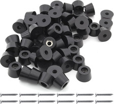 60pcs Round Rubber Feet Bumpers, 3/4" 19mm W x 7/16" 11mm H