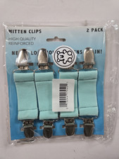 4PCS Adjustable Elastic Mitten Clip Glove Straps for Kid  Adult Stainless Steel