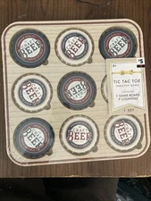 Wooden Craft Beer Tic Tax Toe Tabletop Game