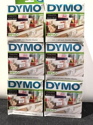 6  QTY DYMO LabelWriter Large Multipurpose 2-3/4'' x 2-1/8'' / Roll 30324