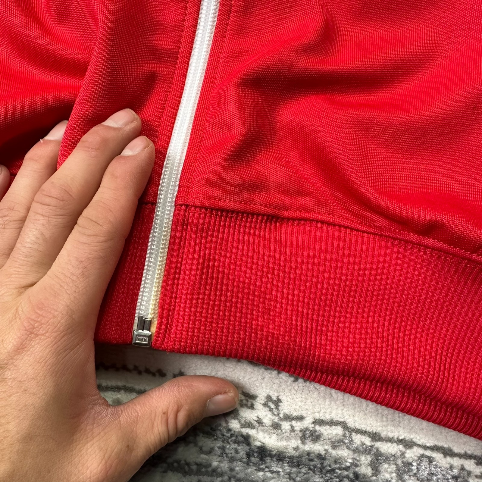 Vintage Fred Perry Full Zip Sz Small Red Funnel Neck Tracksuit Top Track Jacket image 3