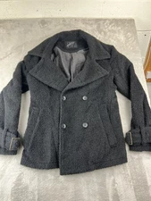 LGB Peacoat Jacket Women's 3 ALPACA Wool Blend Double Breasted Le Grand Bleu