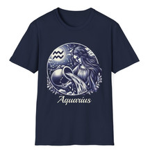 Aquarius T-Shirt/Astrology Tee Size 3X/XXX Large