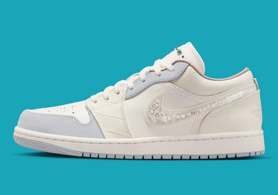 Nike Air Jordan 1 Low Sail Soft Pearl Shoes IH7323-100 Women's Sizes NEW