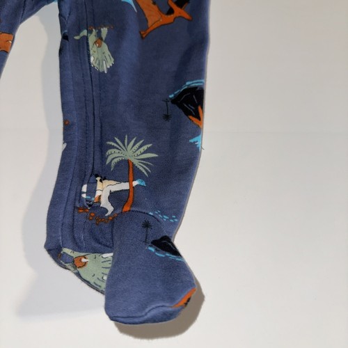 Carter's Baby Boys' Cotton Zip-up Sleep N Play Navy Blue Dinosaurs 9 Months - Picture 5 of 14