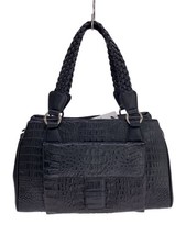 RODANIA Handbag Leather Black Plain RDC8932BKKMMT