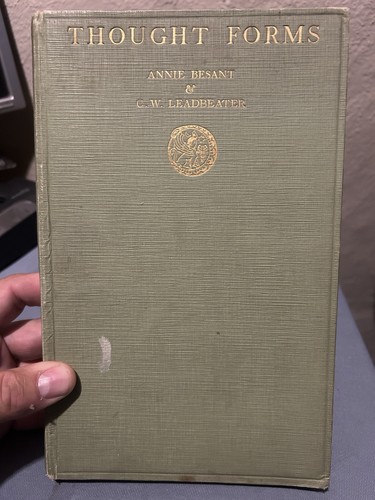 Cover of Thought Forms & Leadbeater -1925 Hardcover Occult